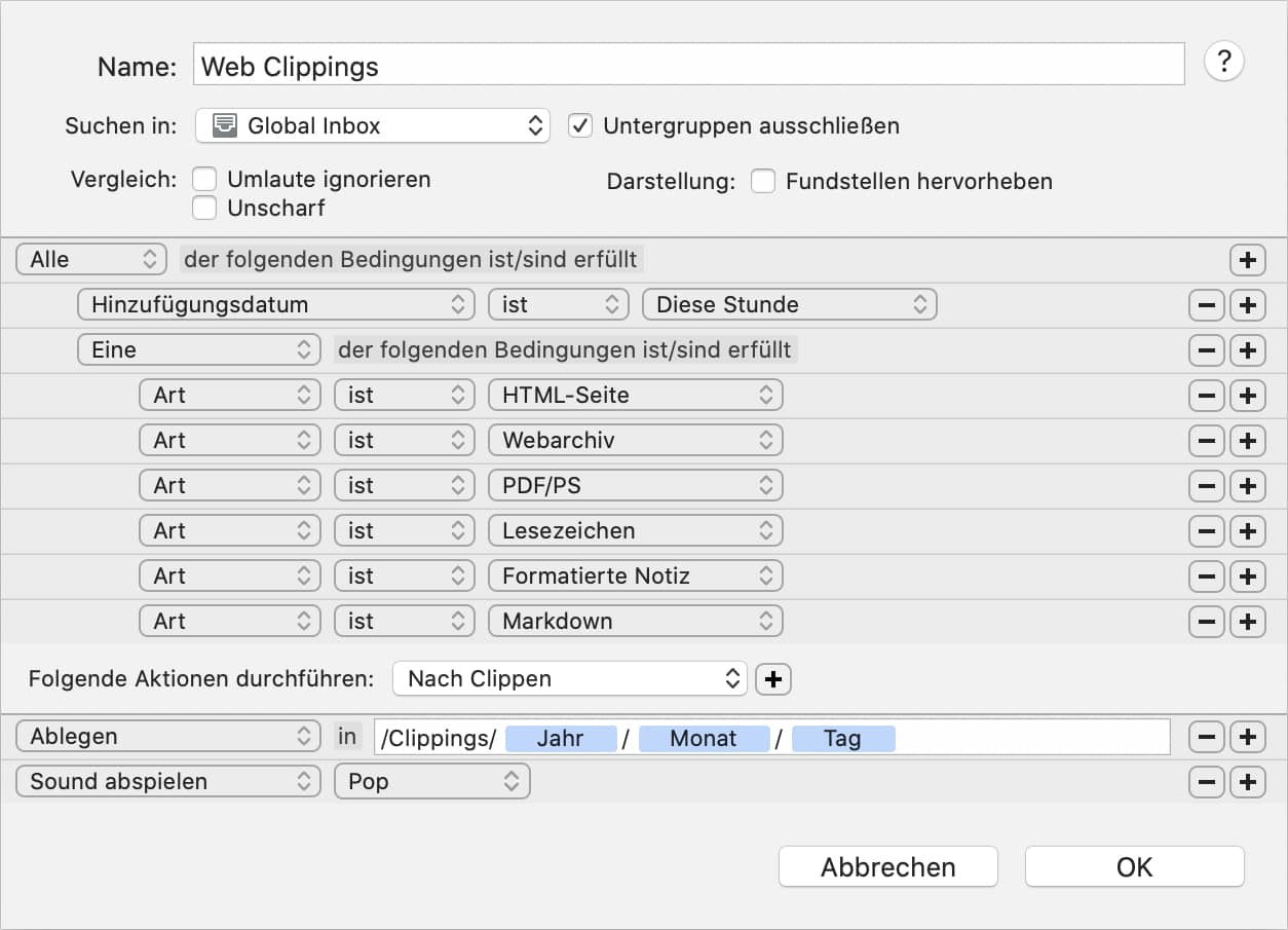 Die Einzelteile einer intelligenten Regel