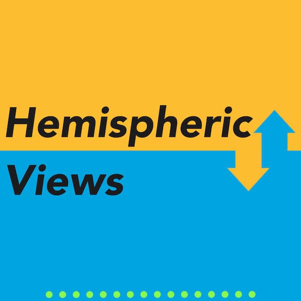 Logo of the Hemispheric Views podcast.